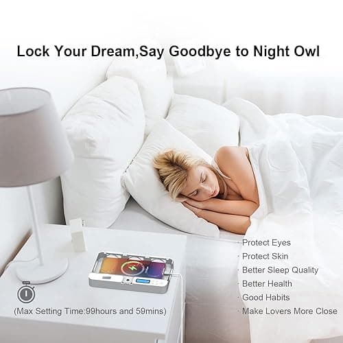 ySky Portable Smart Auto Phone Timer Lock Box for iPhone and Android Phones, Self-Control Timer Locker to Help Kids,Students, Adults Focus Back,Prevent Excessive Games, Mobile Phone Addiction(New) thumbnail 8