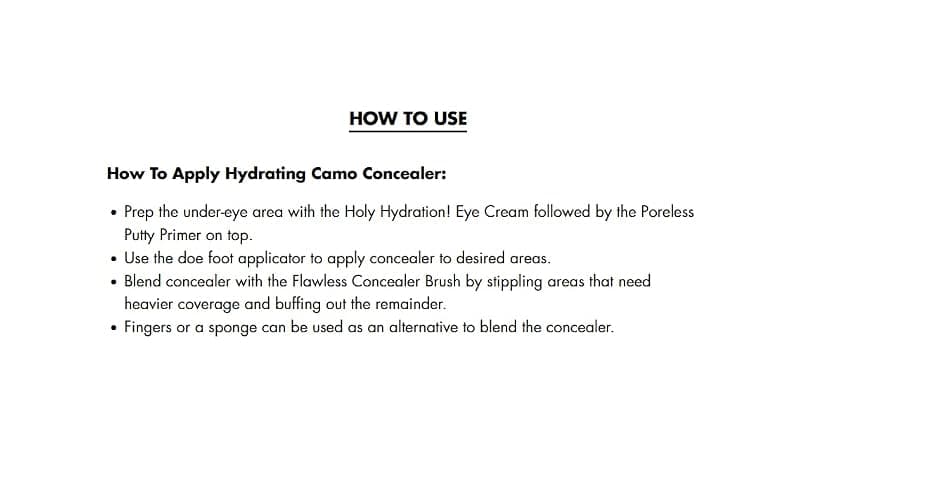 e.l.f. Hydrating Camo Concealer, Satin Finish, Conceals, Corrects & Highlights, Light Sand, 0.203 Fl Oz (6mL) - Light Sand thumbnail 5