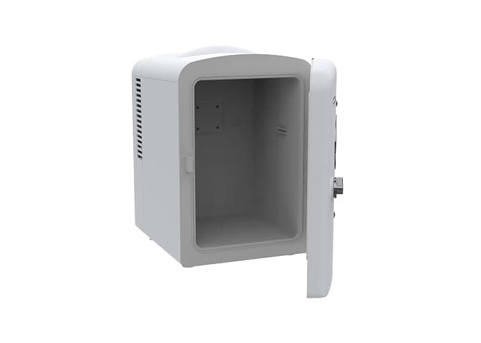 Frigidaire EFMIS171 Retro Mini Portable Personal Fridge - Ideal for Home, Office or Dorm - Includes Carrying Handle, AC/DC Wall/Car Charger (White) thumbnail 6