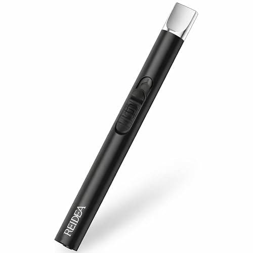 REIDEA Electric Lighter S4 Candle Lighter USB Rechargeable with Safety Switch, Flameless Portable Fast Heat Windproof Plasma Electronic Lighters, Perfect for Home Cooking BBQ Camping Stove Fireworks - Image 1