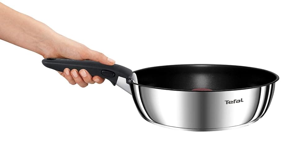 Tefal Ingenio Batterie cuisine 20 pcs, Poêles, Casseroles, Wok, Sauteuse, Couvercles, Poignées amovibles, Induction, Acier inoxydable, Compatible lave-vaisselle, Garantie 5 ans, Emotion L897SJ04 thumbnail 2