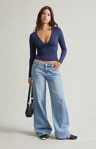 PacSun Women's Casey Low Rise Baggy Jeans Astrid thumbnail 3