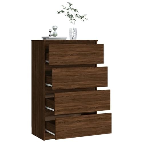 vidaXL Credenza Rovere Marrone 60x35x98,5 cm Legno di ingegneria thumbnail 6