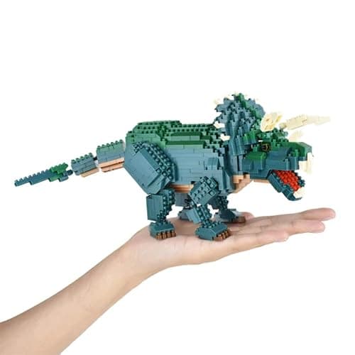 nanoblock - Dinosaurs - Dinosaur Deluxe Edition Triceratops, Advanced Hobby Series Building Kit thumbnail 5