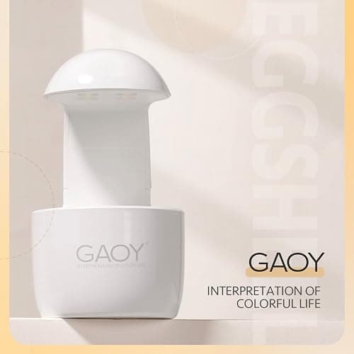 GAOY Mini UV Light for Gel Nails, Small LED Nail Lamp, Fast Curing, White | Portable Travel Manicure, Perfect for Nail Tips & Quick Repairs, DIY Nail Art, USB-C Powered thumbnail 6