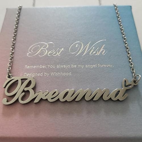 AQGS Custom Name Necklace Customized Personalized Plated Necklace for Mother Daughter Friendship Women Valentine's Day Christmas Birthday New Year Party thumbnail 6