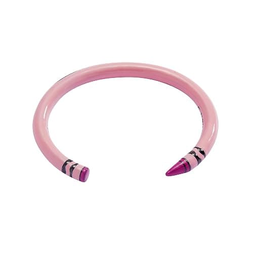 Crayola Crayon Cuff - Tickle Me Pink Hand Cuff Bracelet thumbnail 3