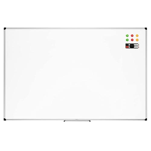 Amazon Basics Large Magnetic Dry Erase Whiteboard with Pen Tray for School, Classroom, Office & Home , 35.4" x 23.6", Aluminum frame thumbnail 11