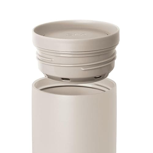 Simple Modern Travel Coffee Mug Tumbler with 360° Lid | Ceramic-Lined Insulated Stainless Steel Cold Brew Iced Coffee Cup | Gift for Women Men Her Him | Voyager Signature | 16oz | Almond Birch thumbnail 5