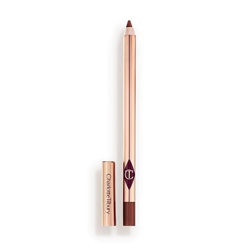 pillow talk deep brown Charlotte Tilbury Lip Cheat Lip Liner Pencil - Gives Lips a Fuller-Looking, Defined Pout - Enriched with Jojoba Oil & Hyaluronic Acid - Waterproof, Smudge-Proof & Transfer-Proof - Image 1