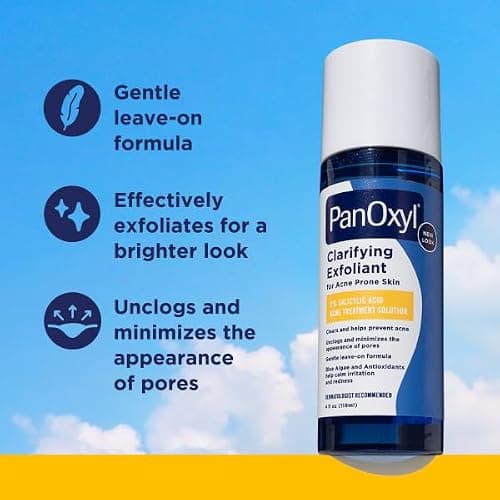 PanOxyl Complete Cleanse, Manage & Moisturize Bundle - Acne Foaming Wash Benzoyl Peroxide 10%, PM Balancing Repair Moisturizer, AM Oil Control Moisturizer & Clarifying Exfoliant with 2% Salicylic Acid thumbnail 7