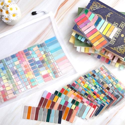 ReliThick 16000Pcs Writable Sticky Tabs, 80 Colors Book Notes for Annotating Books, Self-Adhesive Index Tabs for Bible, Planner, Notebook, School & Office Supplies thumbnail 3