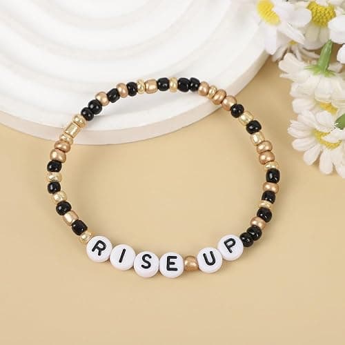 Byqone 4Pcs Broadway Musical Bracelet Merch for Hamilton Lover Gifts, Rise Up Bracelet Gifts for Girl Woman Men thumbnail 8