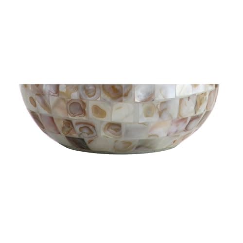 JONATHAN Y 20.5" Seashell Coastal Mini LED Table Lamp for Living Room Office, White Linen Drum Shade, Modern Mother of Pearl Bedside Nightstand Lamp, LED Bulb Included JYL1024A thumbnail 7