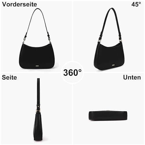 TIAASTAP Handtasche Damen klein Hobo Bag Elegant Umhängetasche Y2K Shoulder Bag for Women PU Leder Schultertasche Damen Klein Handtaschen mit Reißverschluss Coole Sachen für Teenager Mädchen thumbnail 3