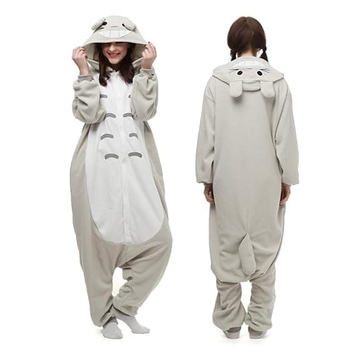Wishliker Adult Onesie Animal Pajamas Halloween Cosplay Costumes Party Wear Blue - Image 1