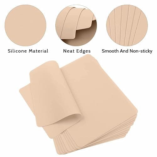 Yuelong 10Pcs Tattoo Practice Skins Double-Sided Fake Skin for Tattooing & Microblading | Reusable Blank Tattoo Skin Pad, Beginner-Friendly, Studio-Grade Training Supplies thumbnail 3