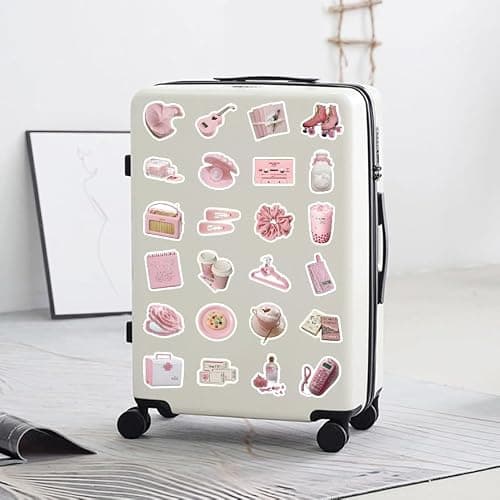100PCS Pink Small-Sized Coquette Stickers, Aesthetic Cute Pink Coquette Sticker for Water Bottles Diaries Phones Laptops Luggage, Vinyl Waterproof Graffiti Decals for Girls Teens thumbnail 4