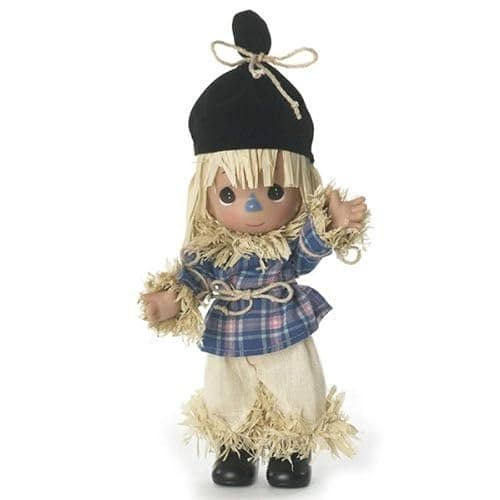 Precious Moments Dolls by The Doll Maker, Linda Rick, Scarecrow, Clever as Can Be, Wizard of Oz, 7 inch Doll - Image 1