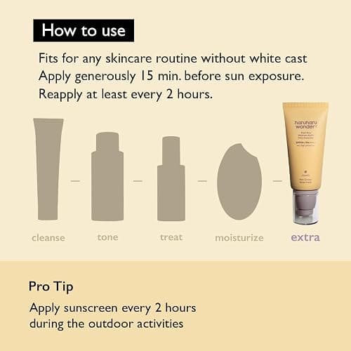 Haruharu Wonder Black Rice Moisture Airyfit Daily Sunscreen 1.69fl.oz - Velvet Finish, No White Cast, Hydrating, Moisturizing, Korean Skin Care, Vegan, Clean Beauty thumbnail 7