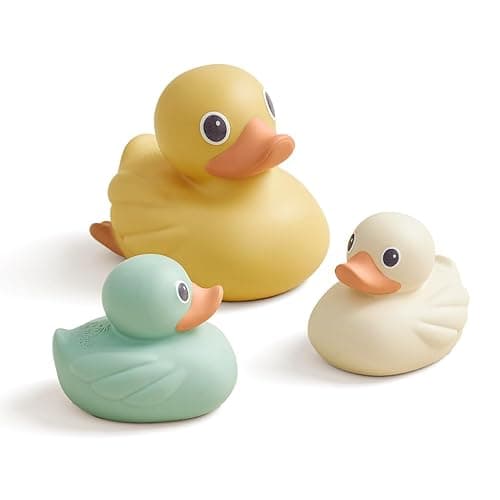 Itzy Ritzy Ducky Family - Set of 3 Duck Floating Bath Toys with Watertight Design (Duck) - Ducks