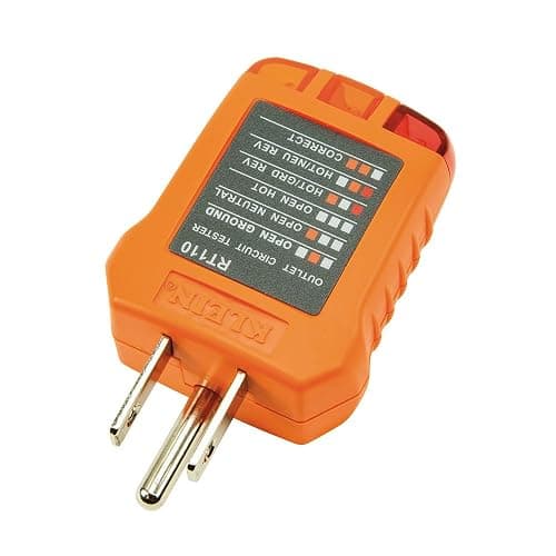 Klein Tools RT110 Outlet Tester, AC Electrical Receptacle Tester for North American Outlets thumbnail 4