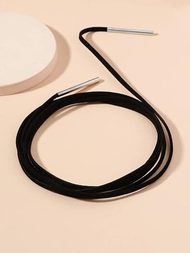 VLIEGEN 2PC Gothic Bow-knot Velvet Choker Necklace Sexy Long Wrap Rope Collar Tie Neck Chain Gothic Boho Velvet Choker thumbnail 8