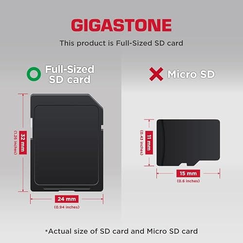 【5-Years Data Recovery】 GIGASTONE 128GB SDXC Memory Card 4K Pro Series Camera Transfer Speed Up to 100MB/s Compatible with Canon Nikon Sony Camcorder, A1 V30 UHS-I Class 10 for 4K UHD Video thumbnail 2