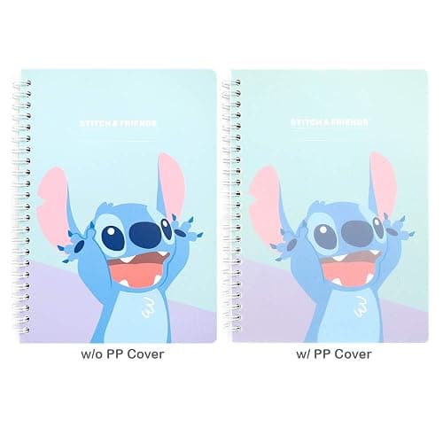Disney Character PP Cover Spiral Ruled Subject Notebook : Stitch & Friends thumbnail 2