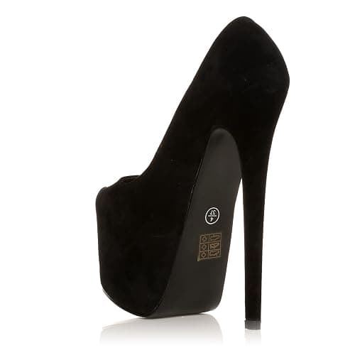 Core Collection Womens Slip ON Platform Stiletto HIGH Heels Party Court Shoes thumbnail 5