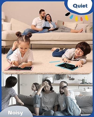 Bravokids Toys for 3-6 Years Old Girls Boys, LCD Writing Tablet 10 Inch Doodle Board, Electronic Drawing Pads, Educational Birthday Gift for 3 4 5 6 7 8 Years Old Kids Toddler (Blue) thumbnail 6
