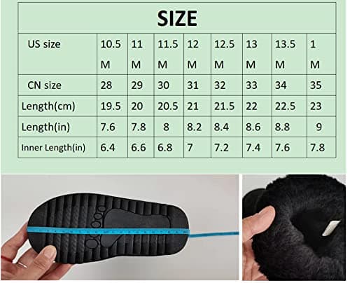 Gegefur Girls Boys Kids Faux Fur Boots Furry Fuzzy Fluffy Warm Winter Snow Boots Flat Shoes Outdoor thumbnail 4