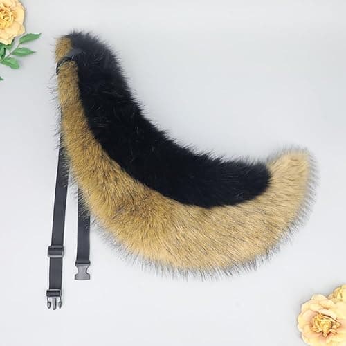 JUNBOON Cat Wolf Fox Tail Faux Fur Ear Headband Set Adult Halloween Xmas Fancy Party Cosplay Costume Gifts thumbnail 5
