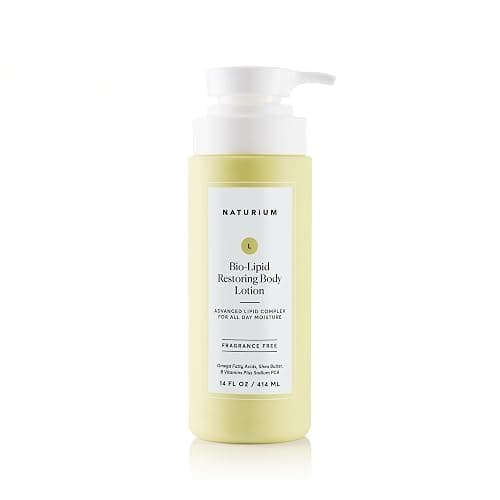 Naturium Bio-Lipid Restoring Moisturizing Body Lotion with Shea Butter, Fragrance Free, 14 oz - Image 1