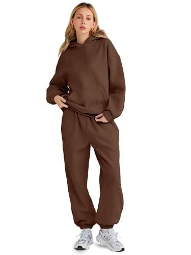 AUTOMET Womens 2 Piece Outfits Lounge Hoodie Sweatsuit Sets Plus Size Fall Fashion Clothes Airport Travel Pants Tracksuits thumbnail 2