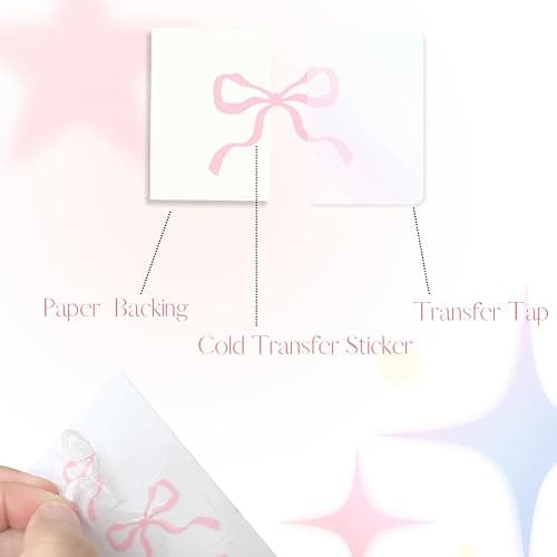 Romukuku Bows Stickers for Custom Owala Accessories, Heart Decals Transfer Stickers for Water Bottles, Bows Pearl Charms for Owala (Pink) thumbnail 4