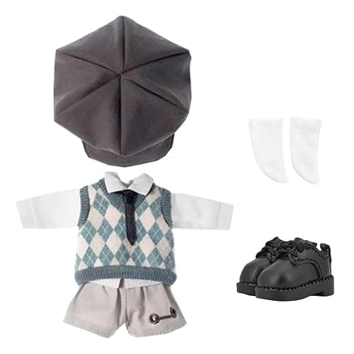 niannyyhouse School Uniform Outfit for Ob11 1/12 BJD Doll 4.3 inches (11 cm) Body (A-2) - Image 1