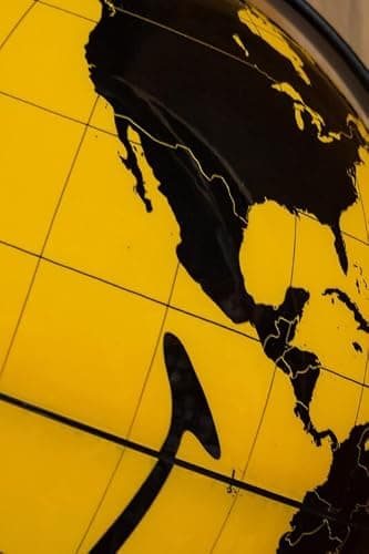Suck UK Smiley Face World Globe | Office Accessories | Smiley Face Desk Decor & Office Desk Accessories | Office Desk Decor & Bookshelf Decor | For Children & Kids | Yellow thumbnail 5