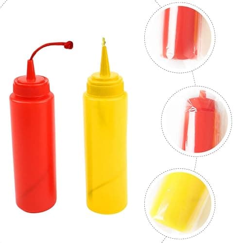 STOBOK 2Pcs Fake Mustard and Ketchup Bottle Funny Fake Salad Dressing Bottle Prank Toys Phoney Condiment for Adults Kids Halloween Party thumbnail 9