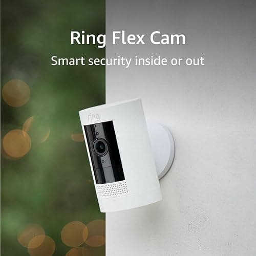 Ring Outdoor Cam (Stick Up Cam), Weather-resistant home or business security camera, outdoor ready, Live View, Color Night Vision, Two-Way Talk, motion alerts, Works with Alexa, White thumbnail 9