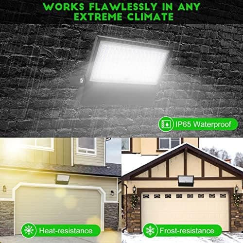 Juyace 240W LED Stadium Lights Outdoor 1500 Watt Equivalent Wider Lighting Angle Led Flood 100-277V 36000LM 5000K Daylight Commercial Arena for Sports Fields and Court (3 Pack) thumbnail 8