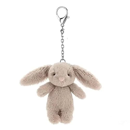 Adorable Bunny Bag Charm, 3.5" Mini Rabbit Keychain Purse Decoration - Image 1