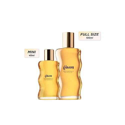 Gisou Honey Infused Body Oil Gold - Lightweight Hydrating Body Oil for Softer, Smoother Skin with Mirsalehi Honey & Bee Garden Oil Blend, 1.5 fl oz thumbnail 2