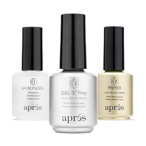 APRÉS Gel-X® Professional Nail Prep Bundle - Non-Acidic Primer, pH Bonder, Gel-X Prep, 15 ml Set - Image 1