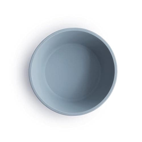 Mushie Silicone Suction Bowl, Non-Slip Suction Bowl for Babies & Toddlers, Material: Food Grade Silicone, Dishwasher & Microwave Safe (Powder Blue) thumbnail 3