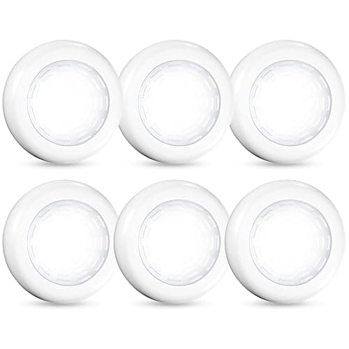 Tap Light 6 Pack Portable LED Puck Touch Night Lights - Battery Operated Under Cabinet Lighting for Kitchen, Closet, Classroom, Indoor & Outdoor - Image 1