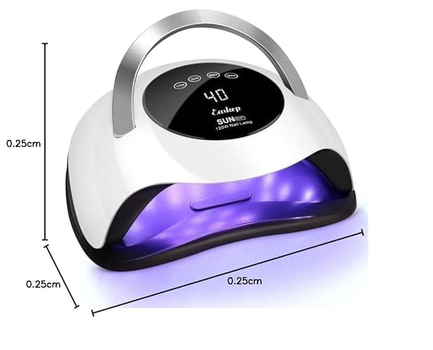 Easkep 120W UV Light for Nails - UV Nail Lamp Nail Dryer UV Lamp for Gel Nails UV LED Nail Lamp Curing Lamp Faster Professional for Home and Salon thumbnail 8