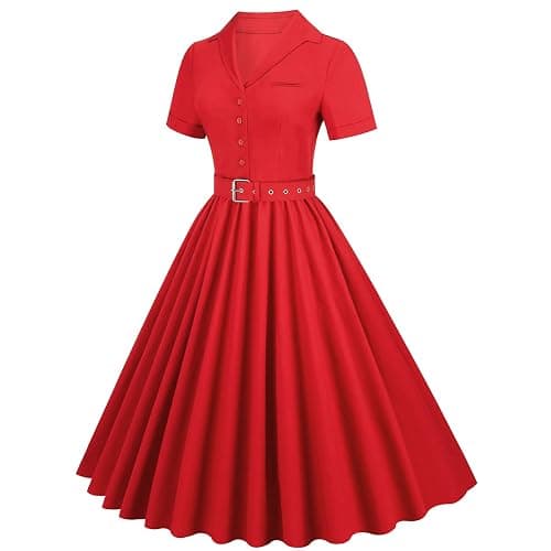 ODIZLI Women's Summer Retro Vintage Sleeveless Floral Polka Dot Print Midi A-line Dress S-2XL thumbnail 2