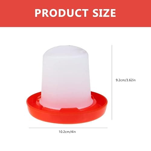 IMIKEYA 1 Set Quail Feeder Chick Feeder Quail Waterer Small Chick Feeder Poultry Chicken Water Jar Poultry Water Bucket Automatic Poultry Water Feeder Poultry Feeding Equipment Feeding Cup thumbnail 2