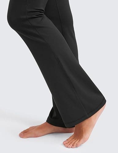 CRZ YOGA Butterluxe Flare Leggings 29"/30.5"/32"/33.5" - High Waist Bootcut Wide Leg Lounge Womens Yoga Pants with Pocket thumbnail 6